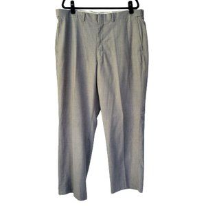 Haggar Men's Dress/Work Pants Grey Heather 42x30